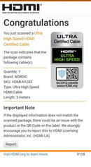 NÖRDIC CERTIFIED CABLES 3m Ultra High Speed HDMI 2.1 8K 60Hz 4K 120Hz 48Gbps Dynamic HDR eARC VRR nylonflätad kabel guldpläterade kontakter