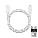NÖRDIC CERTIFIED CABLES 50cm Ultra High Speed HDMI2.1 8K60Hz 4K120Hz 48Gbps Dynamic HDR eARC Game Mode VRR Dolby ATMOS nylonflätad kabel guldpläterad
