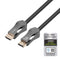 NÖRDIC CERTIFIED CABLES 5m Ultra High Speed HDMI 2.1 8K 60Hz 4K 120Hz 48Gbps Dynamic HDR eARC VRR kabel guldpläterad