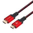 NÖRDIC CERTIFIED CABLES 5m Ultra High Speed HDMI 2.1 8K 60Hz 4K 120Hz 48Gbps Dynamic HDR eARC VRR nylonflätad kabel guldpläterad