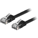 NÖRDIC Cat6 U/UTP flat nätverkskabel 10m 250MHz bandbredd och 10Gbps överföringshastighet svart