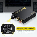 NÖRDIC DAC Converter 192Khz Digital to Analog Audio Decoder with Volume Control Support 5.1CH DTS Dolly-AC3 Coaxial SPDIF Toslink