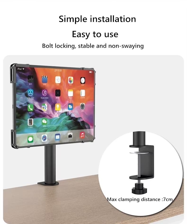 NÖRDIC Desktop Tablet Stand 7-13" tilt 180 degree rotate 360 degree