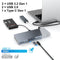 NÖRDIC DisplayLink USB-A & USB-C Dockingsstation 1 till 15 för trippla monitorer 3xHDMI 4K30Hz för Mac M1 M2 Thunderbolt 3 & 4