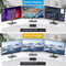 NÖRDIC DisplayPort 1.4 KVM-switch 2 datorer 3 skärmar 8K60Hz 4K144Hz tripplaskärmar 4 USB 3.0 för 2 PC att dela 3 skärmar