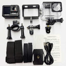 NÖRDIC Dual Screen Action Camera 4K30Hz WiFi 30m Waterproof 20MP 2.0" Display