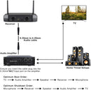 NÖRDIC Dual Wireless Microphone System 2 Handheld Dynamic Microphones, Adjustable UHF Channels, 50M Range,Wireless Microphones for Karaoke(GLXD4)