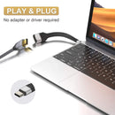 NÖRDIC Flat adapter USB-C till HDMI 4K60Hz 10cm