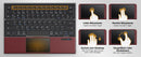 NÖRDIC vikbart Bluetooth-tangentbord med touchpad för iOS, Android, Windows, laptop, PC, surfplatta och smartphone, US-layout