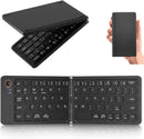 NÖRDIC Vikbart Slim Bluetooth-tangentbord i fickformat, kompatibelt med iOS, Android och Windows, för smartphone, surfplatta, iPad, iPhone och laptop, US-layout