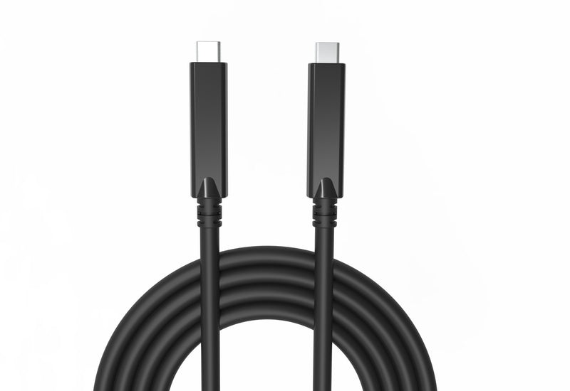 NÖRDIC aktiv AOC Fiber USB-C kabel 5m 10Gbps 4K + PD 60W, DP 4-Lane 2-Lane