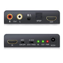 NÖRDIC HDMI 2.0 ARC 4K 60Hz HDR Extractor YUV4:4:4 HDMI input till HDMI, SPDIF, R/L och AUX output ARC Konvertare