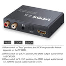 NÖRDIC HDMI 2.0 ARC 4K 60Hz HDR Extractor YUV4:4:4 HDMI input till HDMI, SPDIF, R/L och AUX output ARC Konvertare