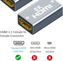 NÖRDIC HDMI 2.1 8K Hona till hona kabelförlängare HDMI könbytare