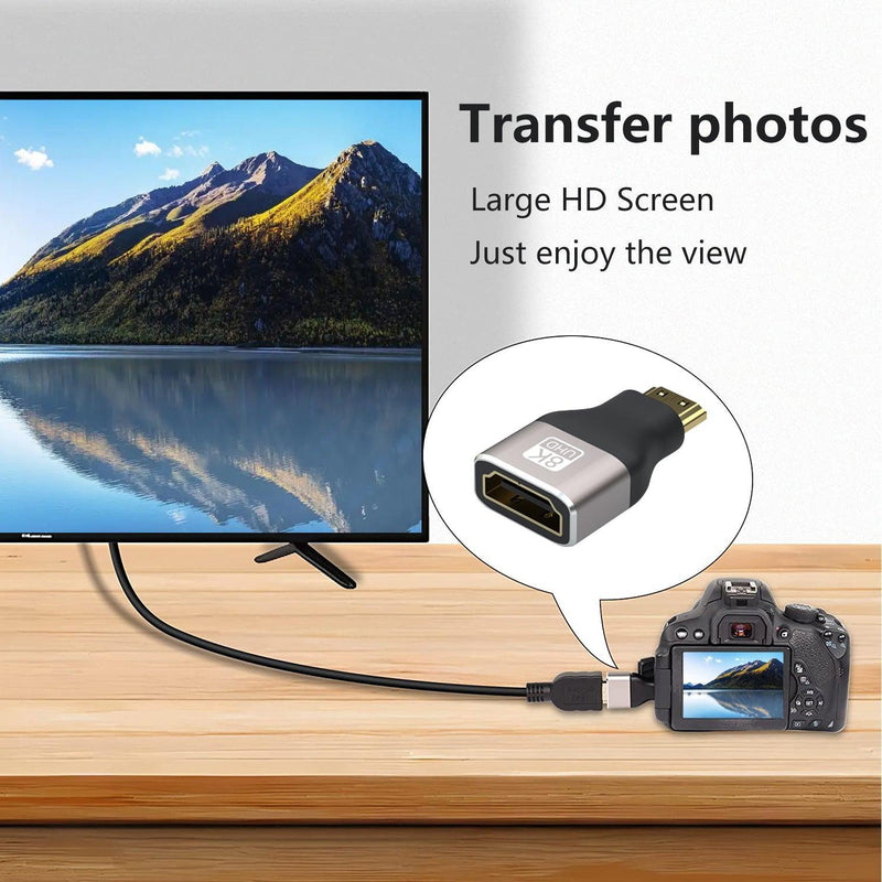 NÖRDIC HDMI 8K Adapter HDMI hona till Mini HDMI hane