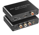 NÖRDIC HDMI ARC audio extractor och digital till analog konvertare DAC omvandlare