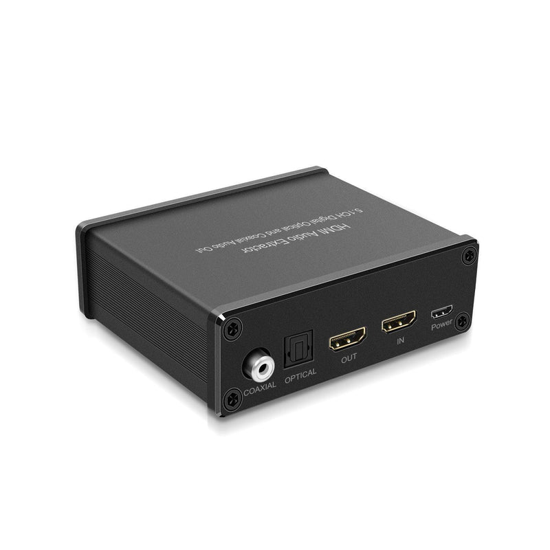 NÖRDIC HDMI Audio Extraktor 5.1, 1xHDMI ingång till 1xHDMI 2.0 4K i 60 Hz, Digital (Toslink) och Coaxial Audio utgång. Xbox One, PS3/PS4, Smart TV