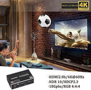 NÖRDIC HDMI Extractor 4K60Hz HDMI till HDMI+Optisk Toslink+Coaxial+3.5mm Audio+7.1CH HDMI Stöd för eARC/ARC HDR Dolby ATMOS