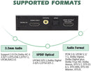 NÖRDIC HDMI Extractor 4K60Hz HDMI till HDMI+Optisk Toslink+Coaxial+3.5mm Audio+7.1CH HDMI Stöd för eARC/ARC HDR Dolby ATMOS