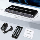 NÖRDIC HDMI Multi-Viewer 6 in 1 Out Sömlös Switcher 1080P HDMI HUB-switch för flera ingångar, splitter för flera skärmar