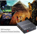 NÖRDIC HDMI Switch med 3xHDMI input och 1xHDMI 4K i 30Hz, 1xToslink digital output och 2x analog stereo audio L/R RCA output, Infrared fjärrkontroll