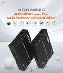 NÖRDIC HDMI eARC/SPDIF-förlängare 4K60Hz 50m
