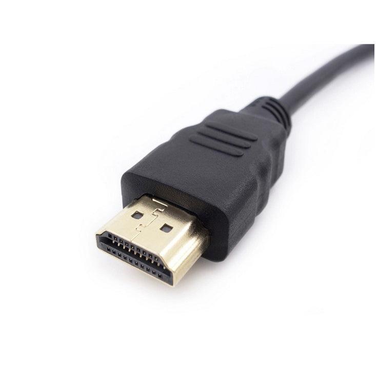 NÖRDIC HDMI förlängningskabel 1m hane till hona svart 4K 30Hz 10,2 Gbps HDMI 1.4 HDMI High Speed WITH ETHERNET