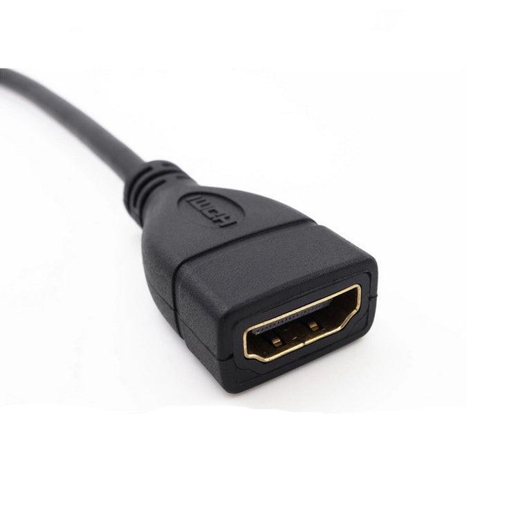 NÖRDIC HDMI förlängningskabel 1m hane till hona svart 4K 30Hz 10,2 Gbps HDMI 1.4 HDMI High Speed WITH ETHERNET