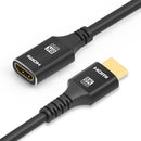 NÖRDIC HDMI förlängningskabel 2m 8K60Hz 4K144 HDMI 2,1 48Gbps Ultra High Speed HDMI