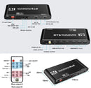 NÖRDIC HDMI matrix Switch 4 till 2 med Audio Extractor och ARC, 4Kx2K i 60Hz, YUV 4:4:4 18Gbps HDCP 2.2, 5.1 Surround, Metal