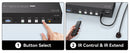 NÖRDIC KVM 4x2 HDMI Switch 4PC till Dual Monitor HDMI 8K60Hz med 1x3.5mm och 4xUSB-A