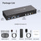 NÖRDIC KVM Switch 3 till 2 8K60Hz DP 1.4 HDMI 2.0 KVM USB 3.0