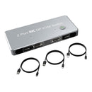 NÖRDIC KVM switch 2xPC till 1xDP 8K 60Hz 3xUSB-A 2.0