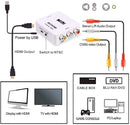 NÖRDIC Kompositvideo AV till HDMI adapter 3XRCA AV och CVBS omvandlare 1080p i 60Hz PAL och NTSC