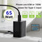 NÖRDIC Laptop Laddnings-kabel USB-C till DC5.5x2.5mm 65W PD 1.5m