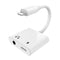 NÖRDIC Lightning Audio adapter med laddning Non MFI