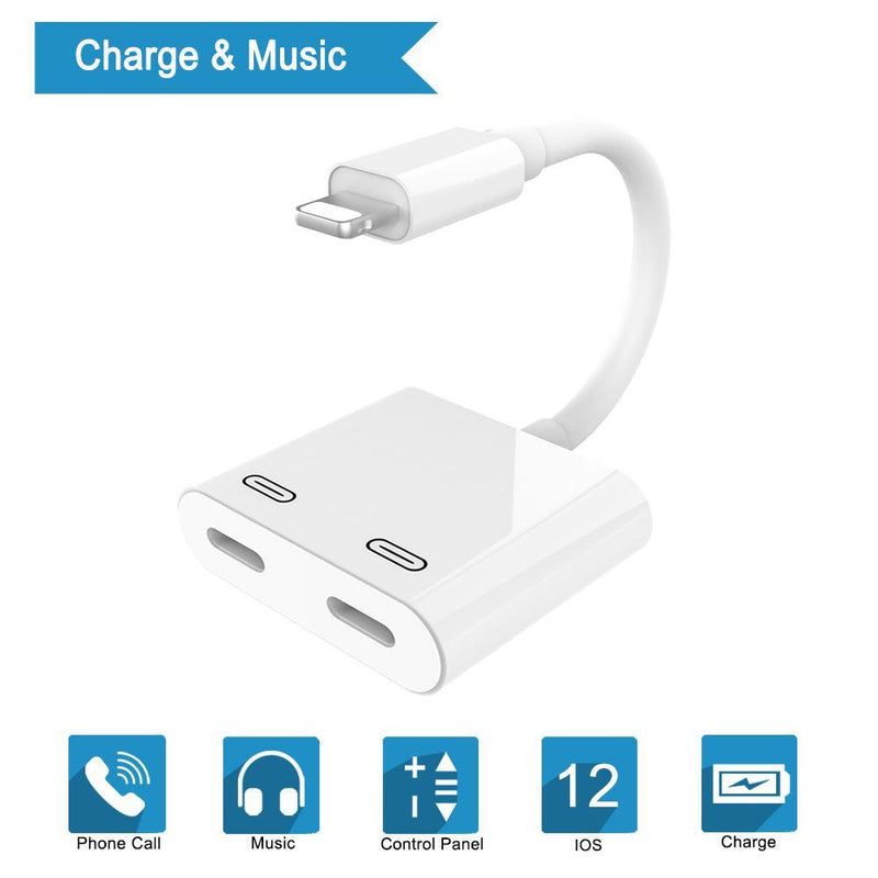 NÖRDIC Lightning adapter 1 till 2x Lightning