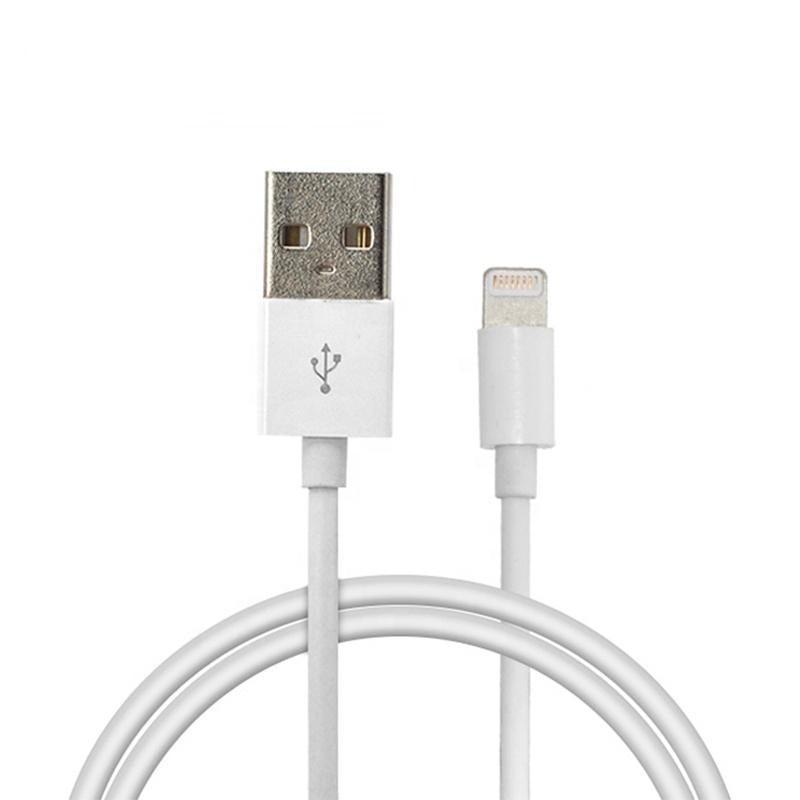 NÖRDIC Lightning kabel (Non MFI) USB A 1m vit 5V 2,1A för Iphone och Ipad