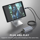NÖRDIC Lightning to Ethernet Network Adapter with 20W charging-port for iPhone/Ipad RJ45 Plug and Play Support 100Mbps 50cm