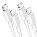 NÖRDIC Non MFI Lightning till USB C kabel för Iphone, Ipad och Ipod vit 3m