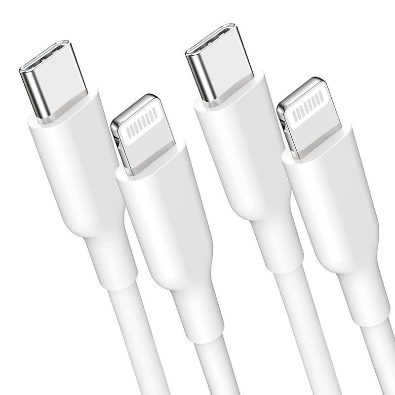 NÖRDIC Non MFI Lightning till USB C kabel för Iphone, Ipad och Ipod vit 3m