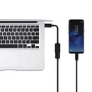 NÖRDIC OTG USB-A 3.1 till USBC adapter aluminium 10cm svart USB-C OTG Kabel