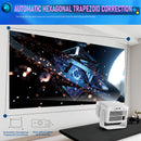 NÖRDIC Projektor Google-certifierad 1080p 500 ANSI lumen 2.4/5G WiFi 6 Android 11