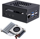 NÖRDIC Raspberry Pi 5-chassi med Pi5-officiell aktiv kylare, stöd för PCIe M.2 NVMe SSD