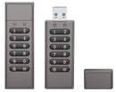 NÖRDIC Säkert krypterat USB-minne lösenordsskyddat låsande AES - 256-bitars, USB-minne 3.0 för personligt skydd 128GB