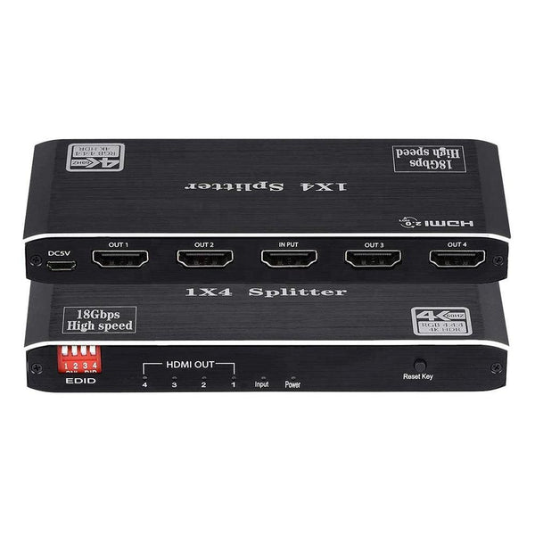 NÖRDIC Splitter 1 till 4 HDMI 2.0  4K60Hz Ultra HD 3D HDR 18Gbps HDCP 2.2