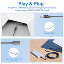 Starlink Mini-kabel 2 m USB-C till DC Vattentät 100W Ingång Utomhus Camping Resa Arbete