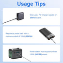 Starlink Mini-kabel 2 m USB-C till DC Vattentät 100W Ingång Utomhus Camping Resa Arbete