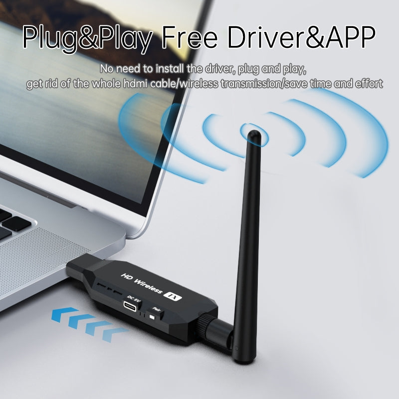 NÖRDIC Trådlös HDMI-förlängare Sändare/Mottagare 1080P HD 5G Wifi för Laptop till TV PC Monitor Projektor 50m