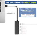 NÖRDIC USB 3.0 4port 5Gbps hubb 35cm kabel svart